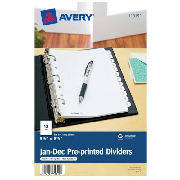 Avery Page Dividers for Planner, Agenda or Binder - Picture 3 of 3